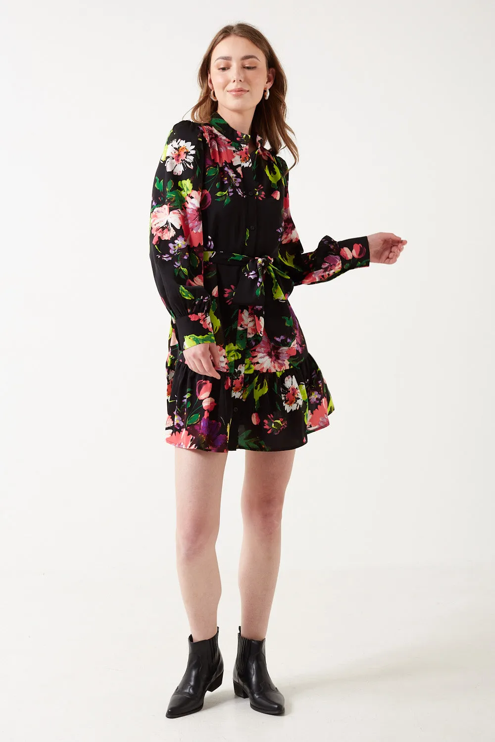 Pixie Daisy Elle Gathered Hem Dress