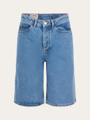 REBORN™ ALLY high waist bermuda denim shorts - Bleached Stonewash