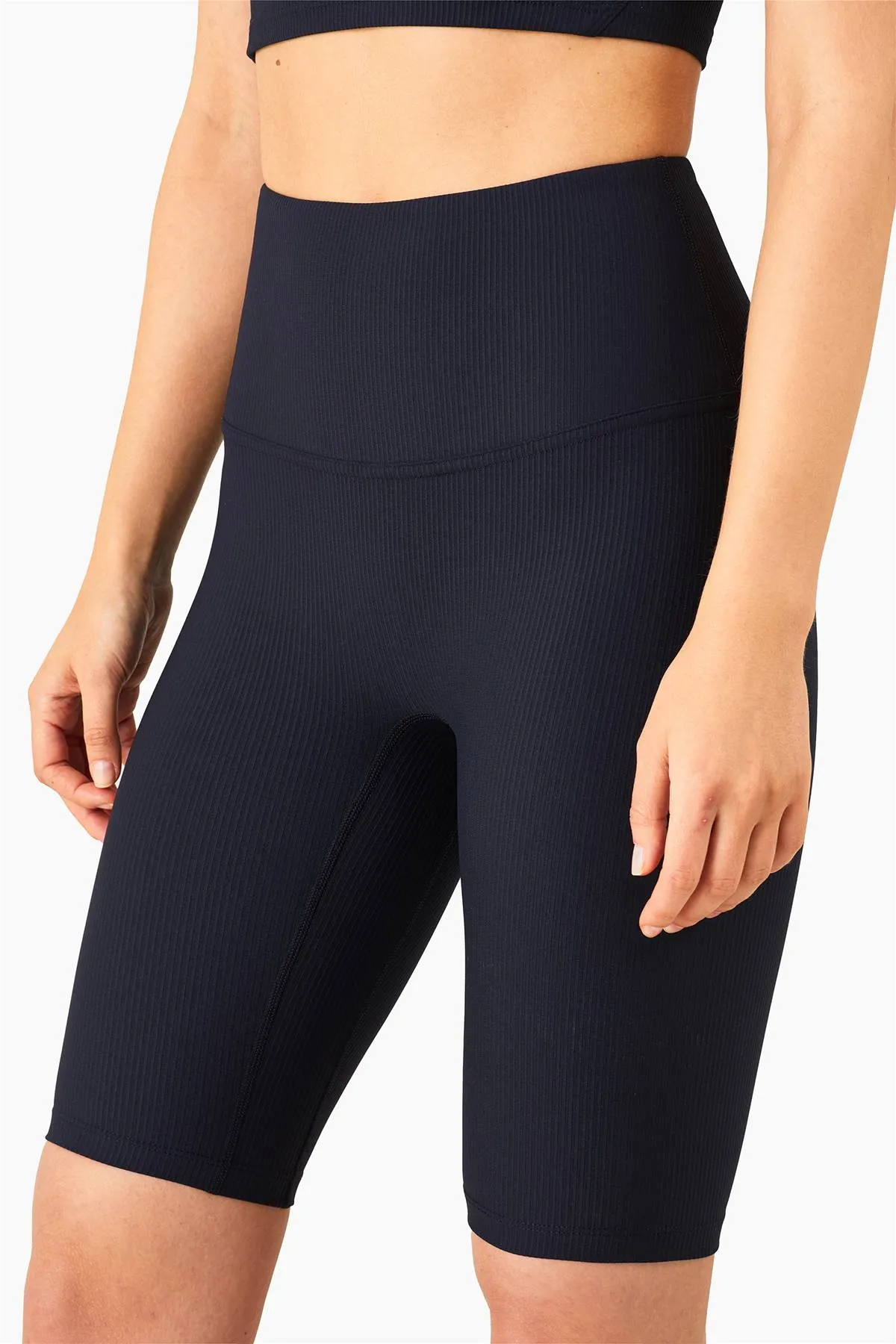 Ribbed Seamless Yoga Shorts