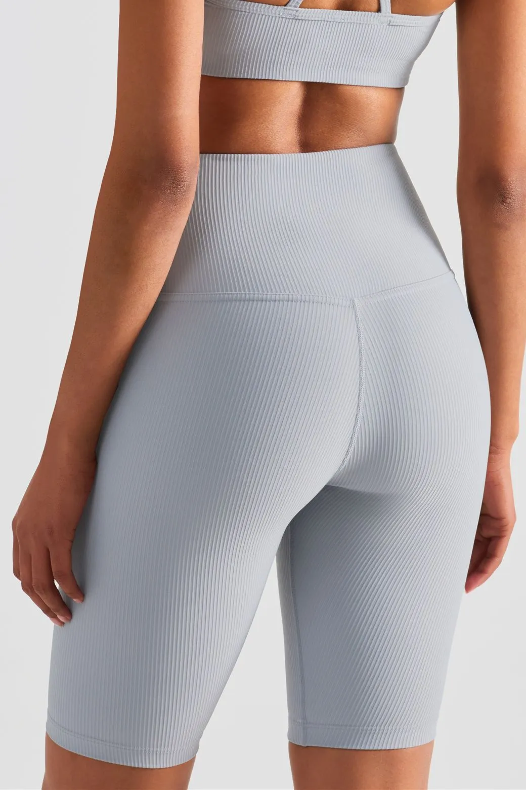 Ribbed Seamless Yoga Shorts
