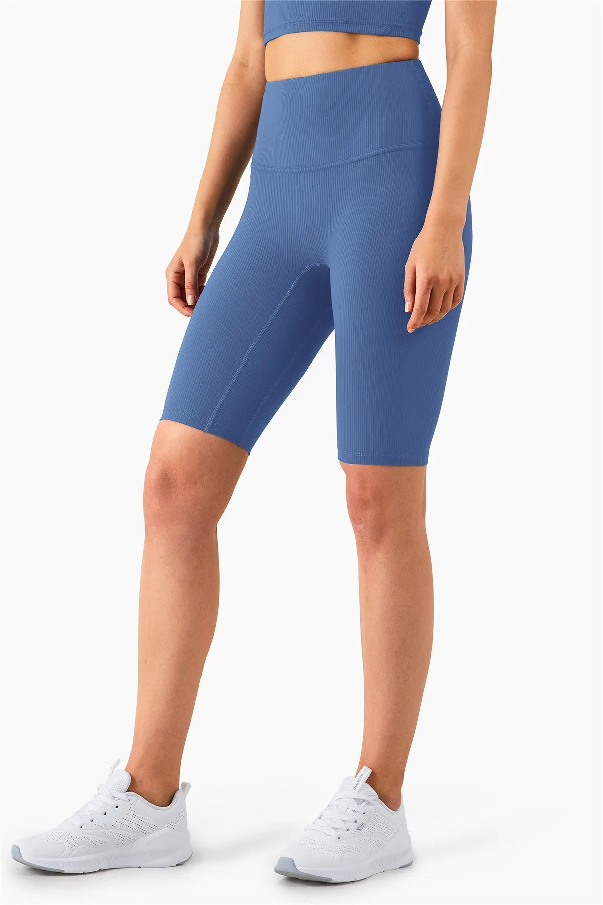 Ribbed Seamless Yoga Shorts