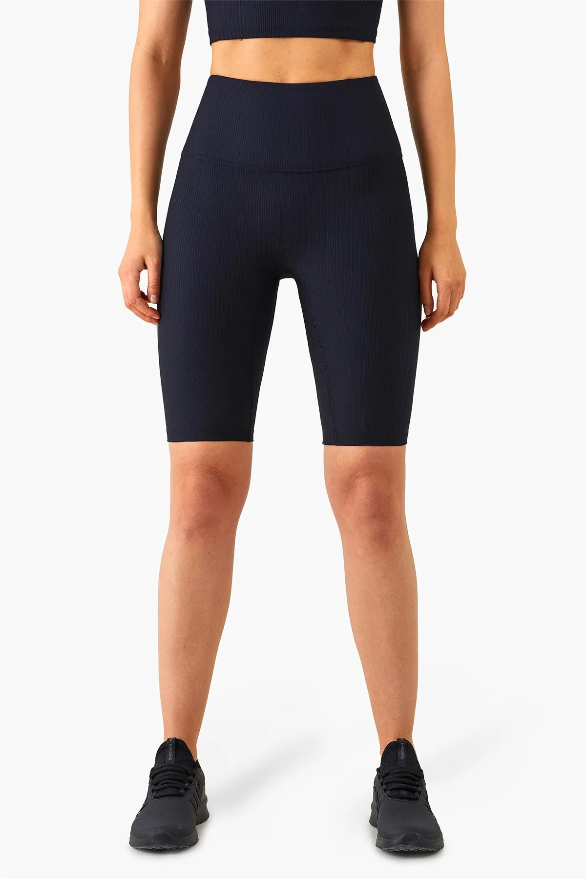 Ribbed Seamless Yoga Shorts