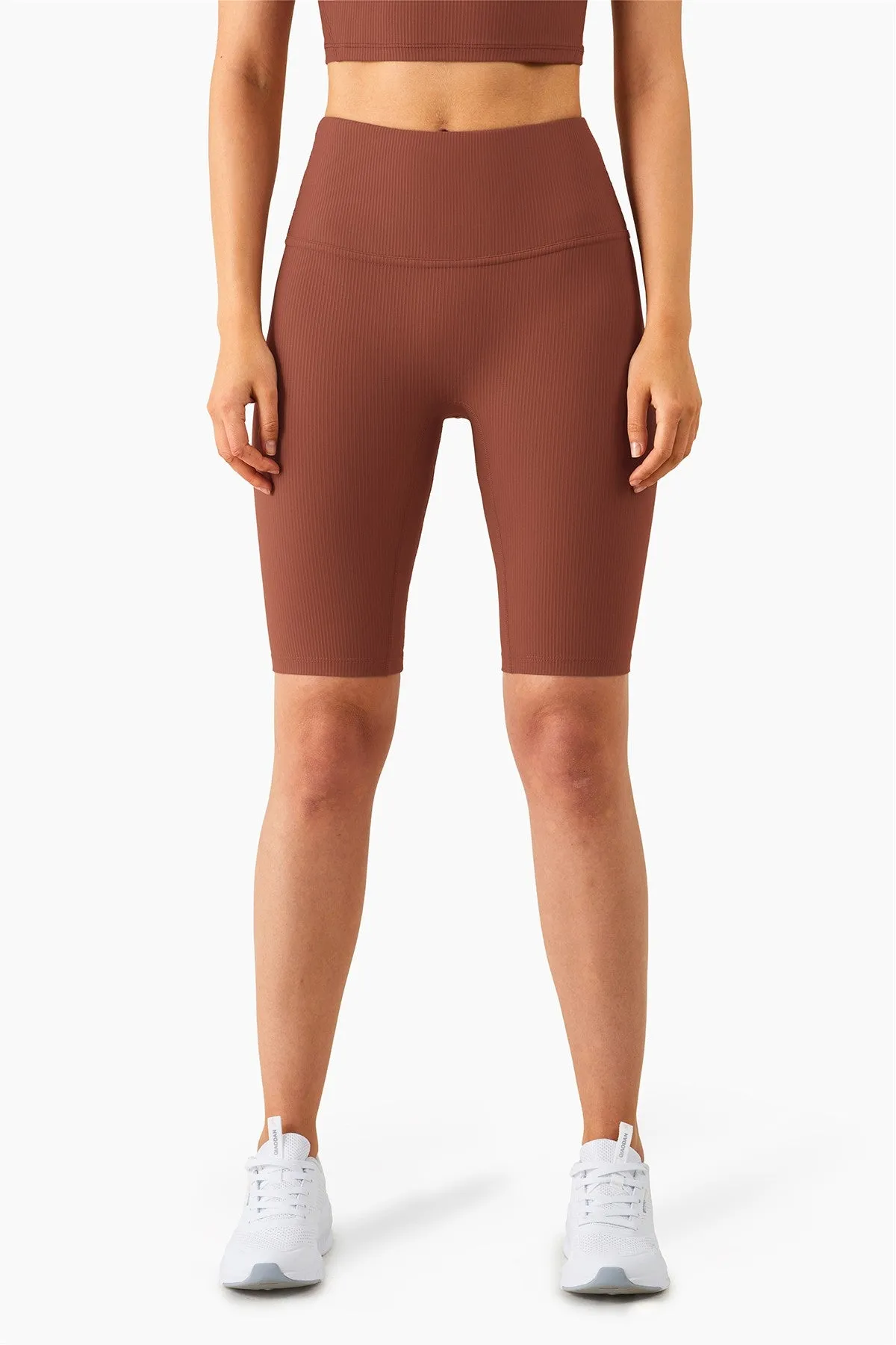 Ribbed Seamless Yoga Shorts