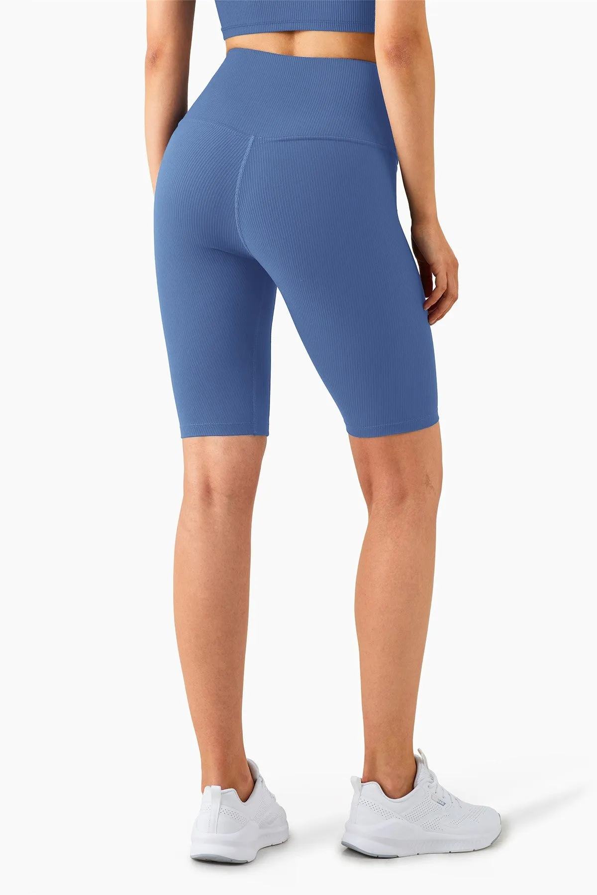 Ribbed Seamless Yoga Shorts
