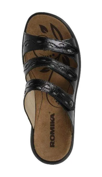 Romika Women's Ibiza 66 Sandals- Black