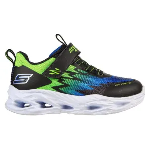 SKECHERS VORTEX FLASH ZORENT INFANT - BLACK BLUE LIME