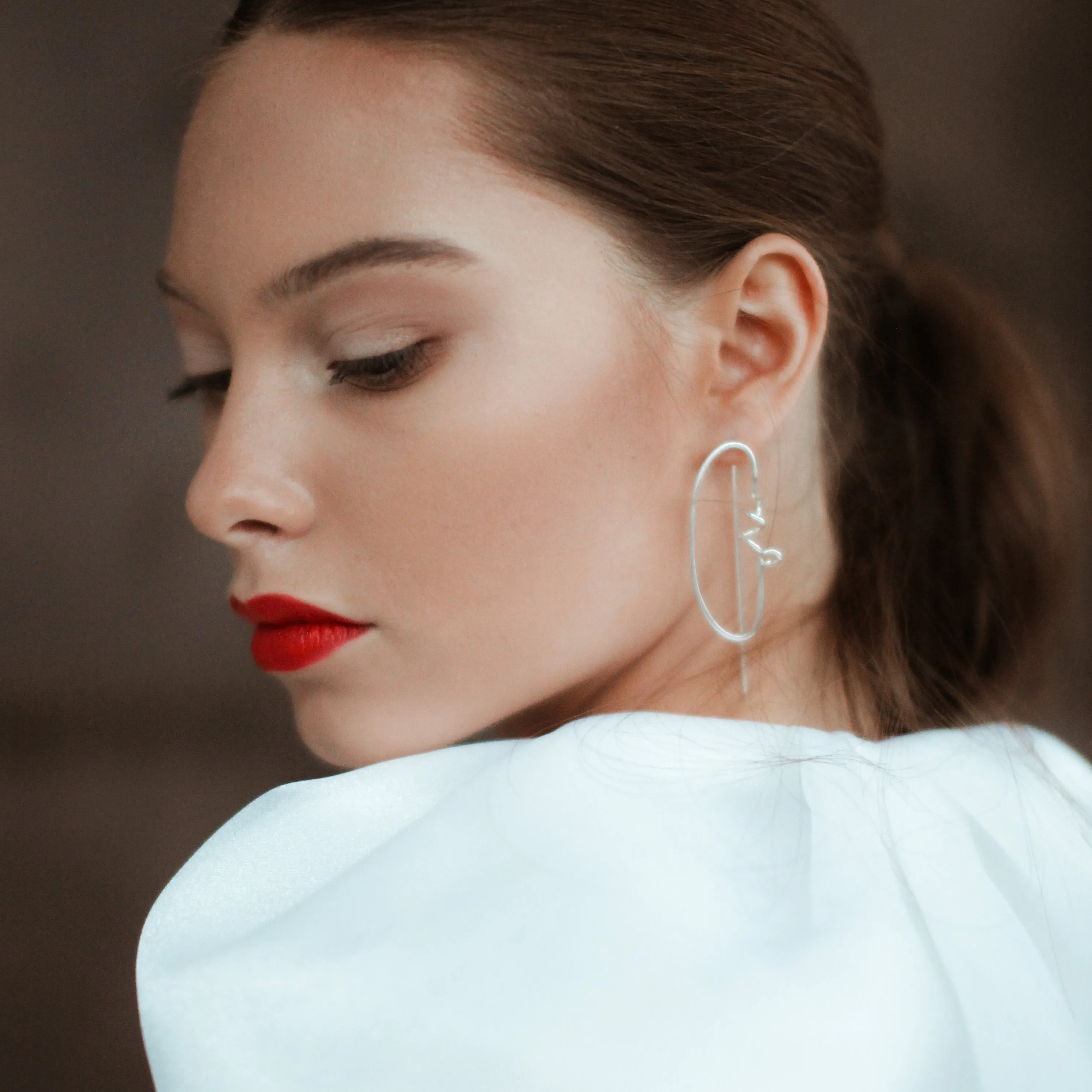 Sterling silver Statement Earrings E3/M09