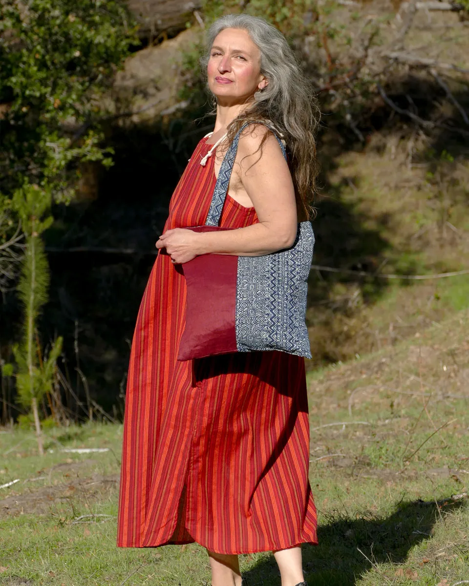 Striped Cotton Shift Dress