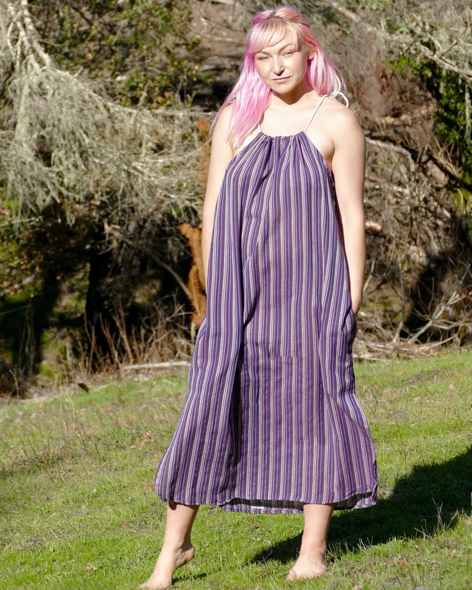 Striped Cotton Shift Dress