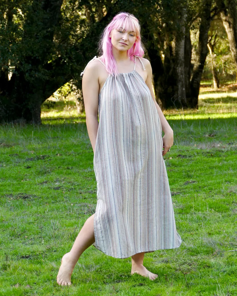 Striped Cotton Shift Dress