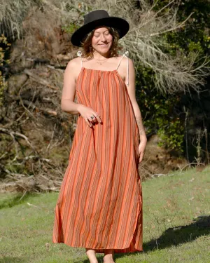Striped Cotton Shift Dress