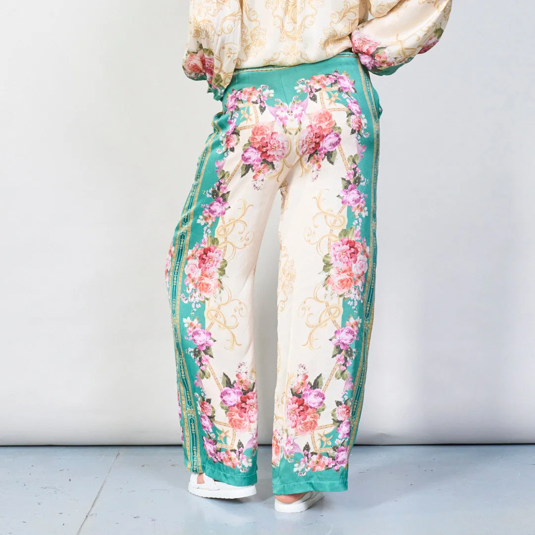 Vintage floral baroque print co-ord set wholesale