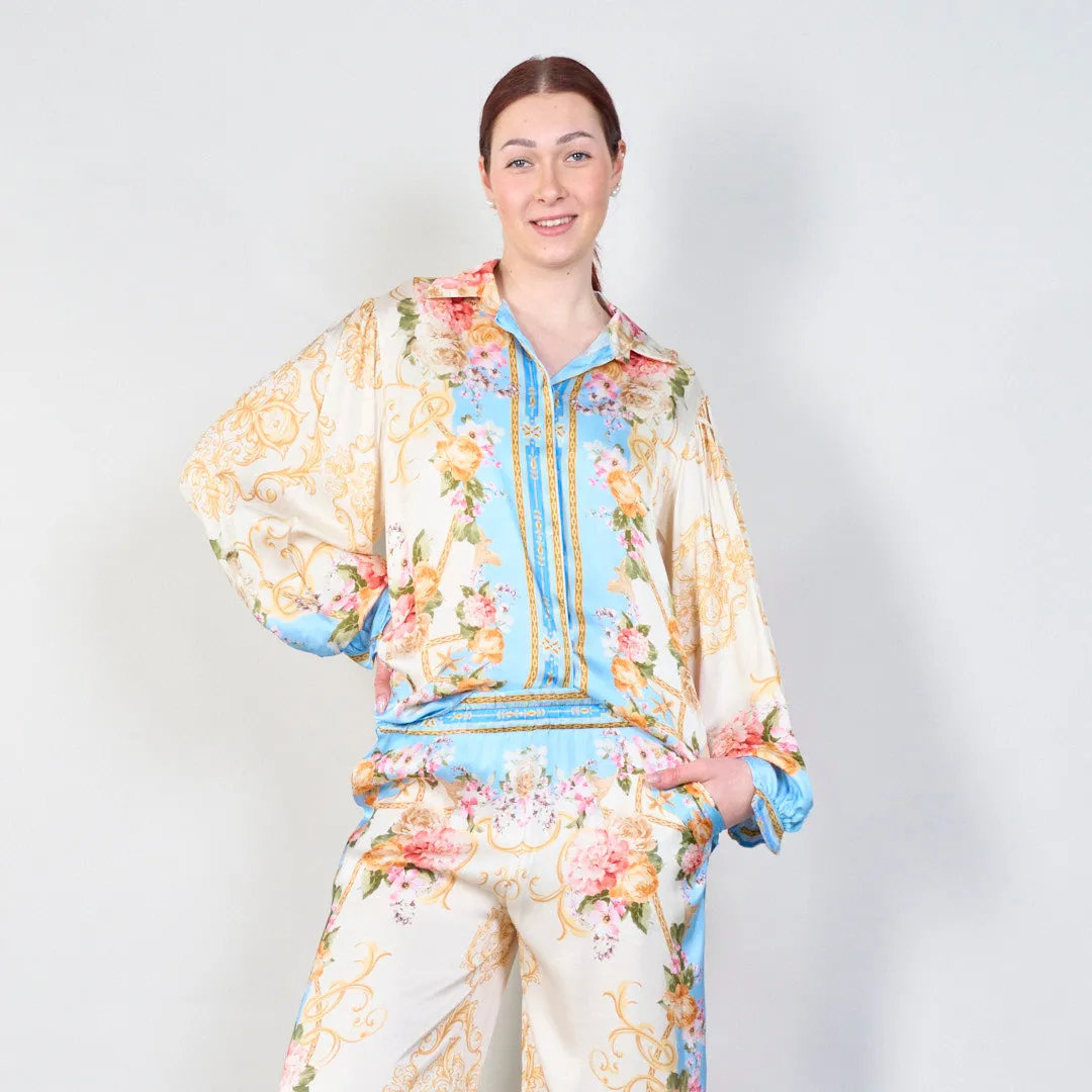 Vintage floral baroque print co-ord set wholesale