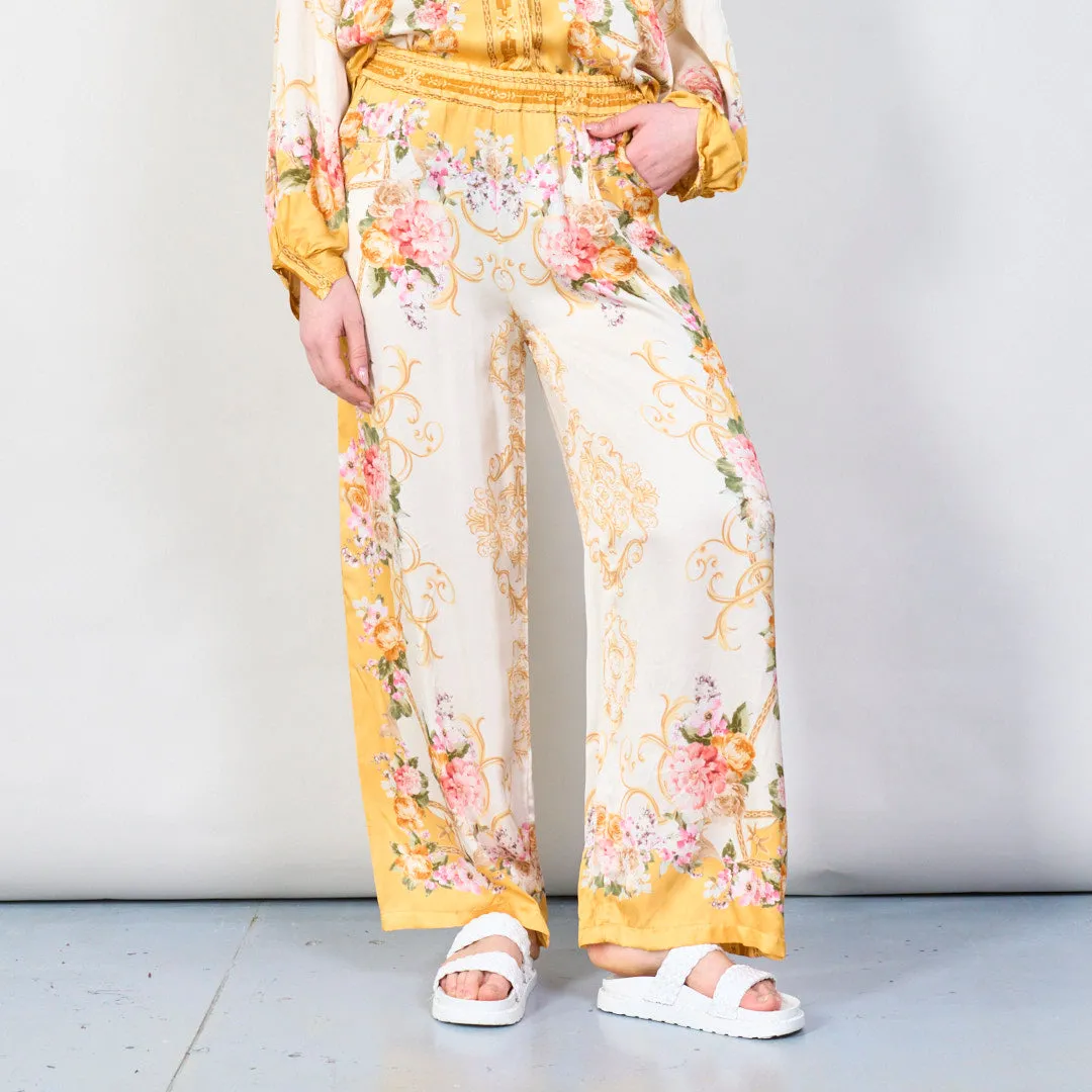 Vintage floral baroque print co-ord set wholesale