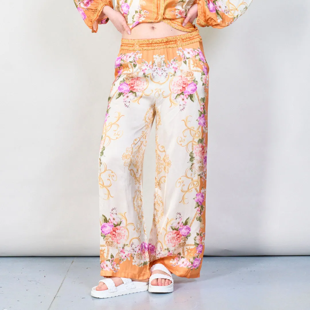 Vintage floral baroque print co-ord set wholesale