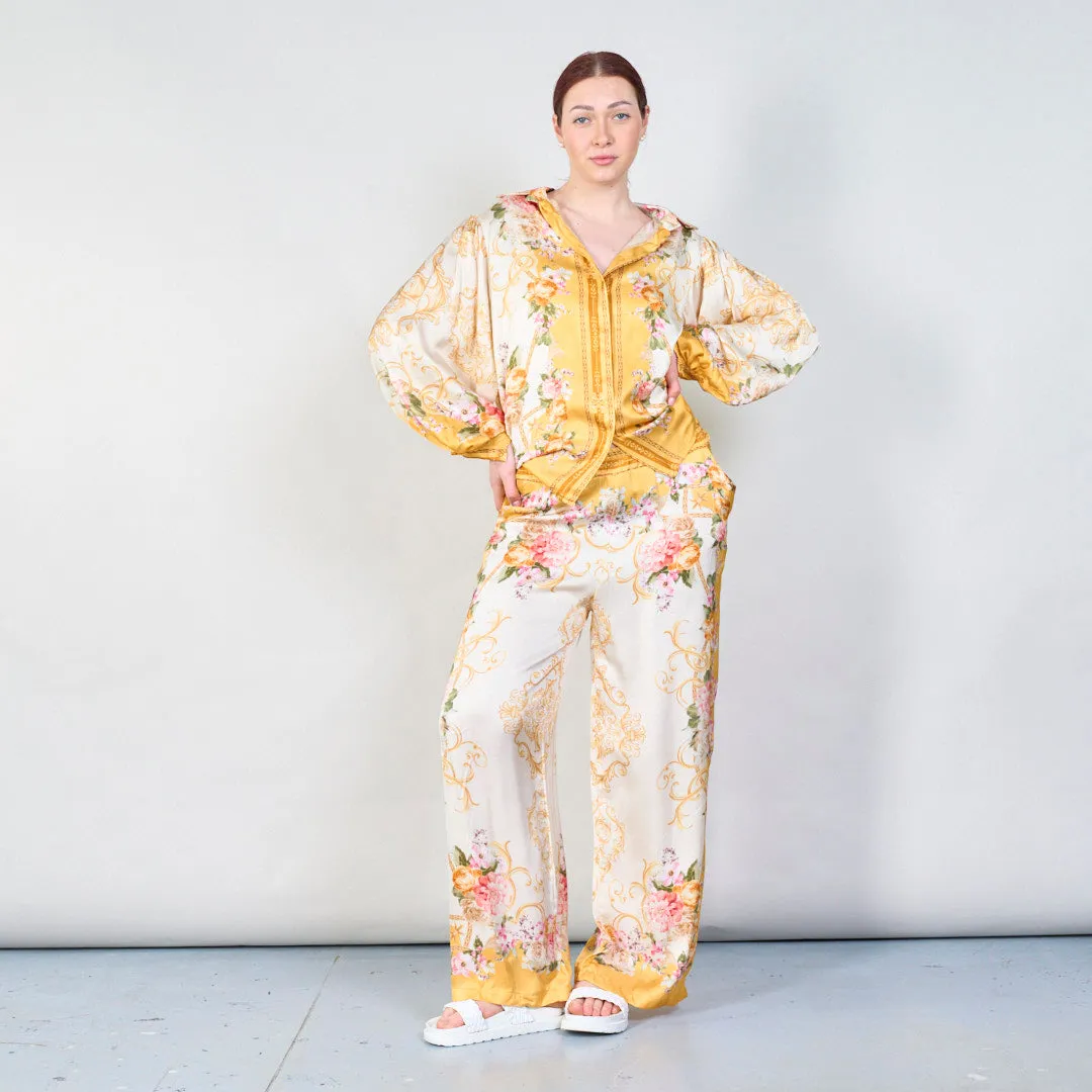 Vintage floral baroque print co-ord set wholesale