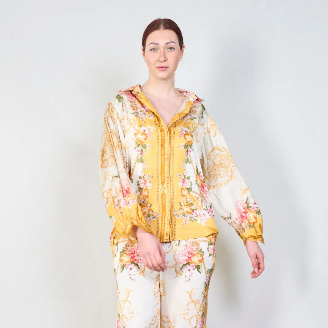 Vintage floral baroque print co-ord set wholesale