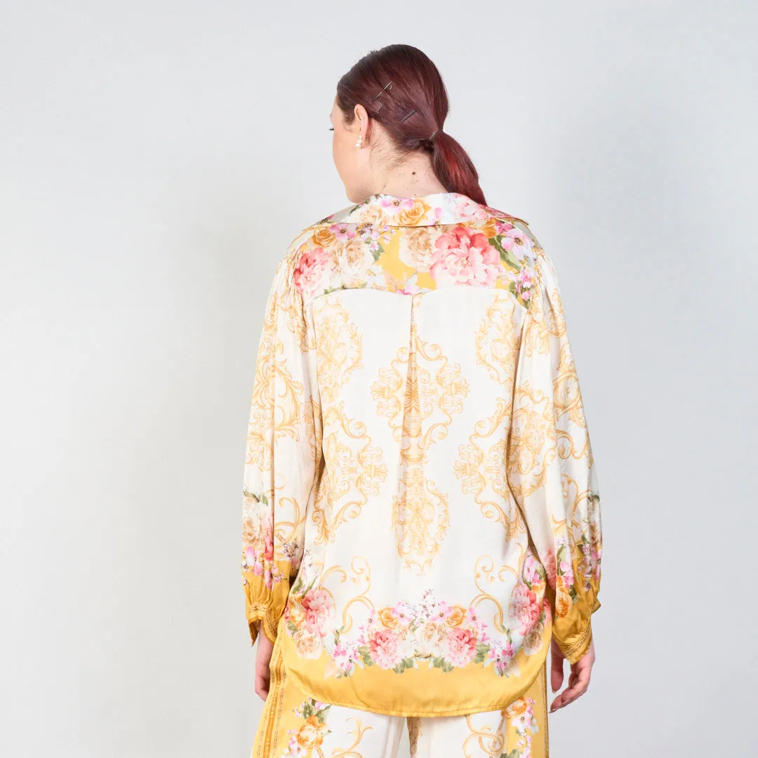 Vintage floral baroque print co-ord set wholesale