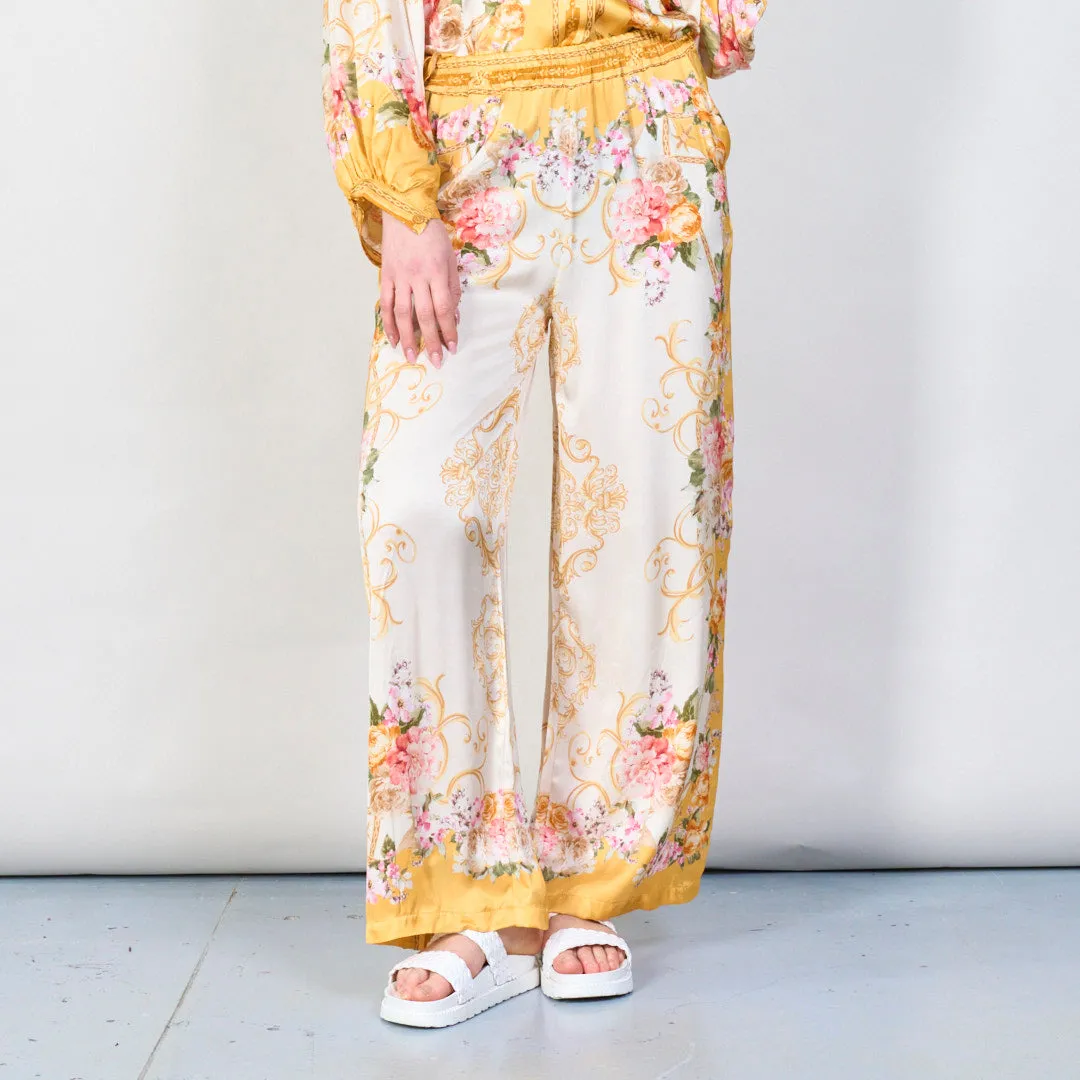 Vintage floral baroque print co-ord set wholesale