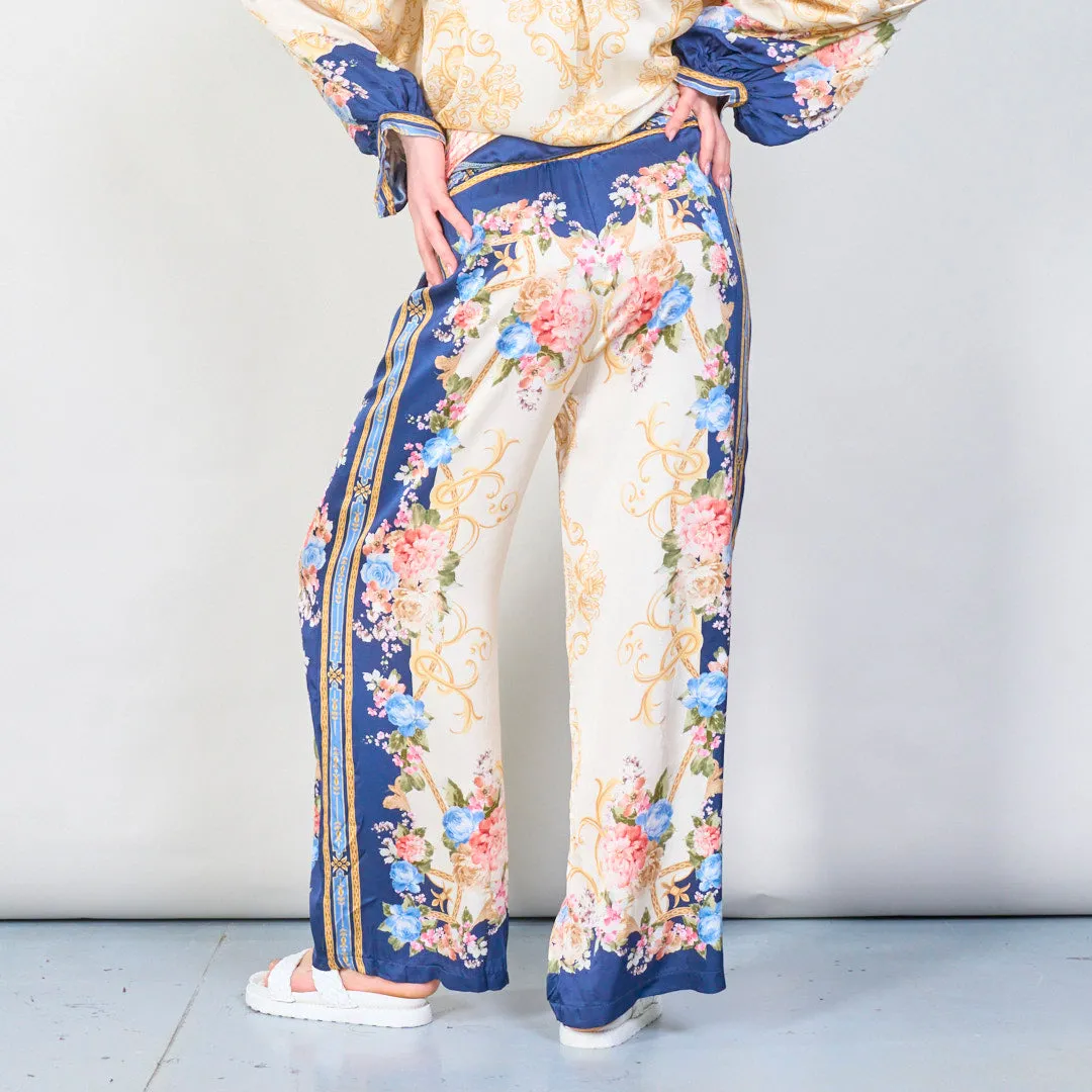 Vintage floral baroque print co-ord set wholesale