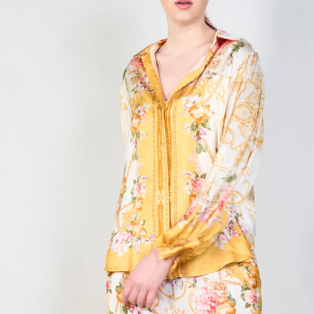 Vintage floral baroque print co-ord set wholesale