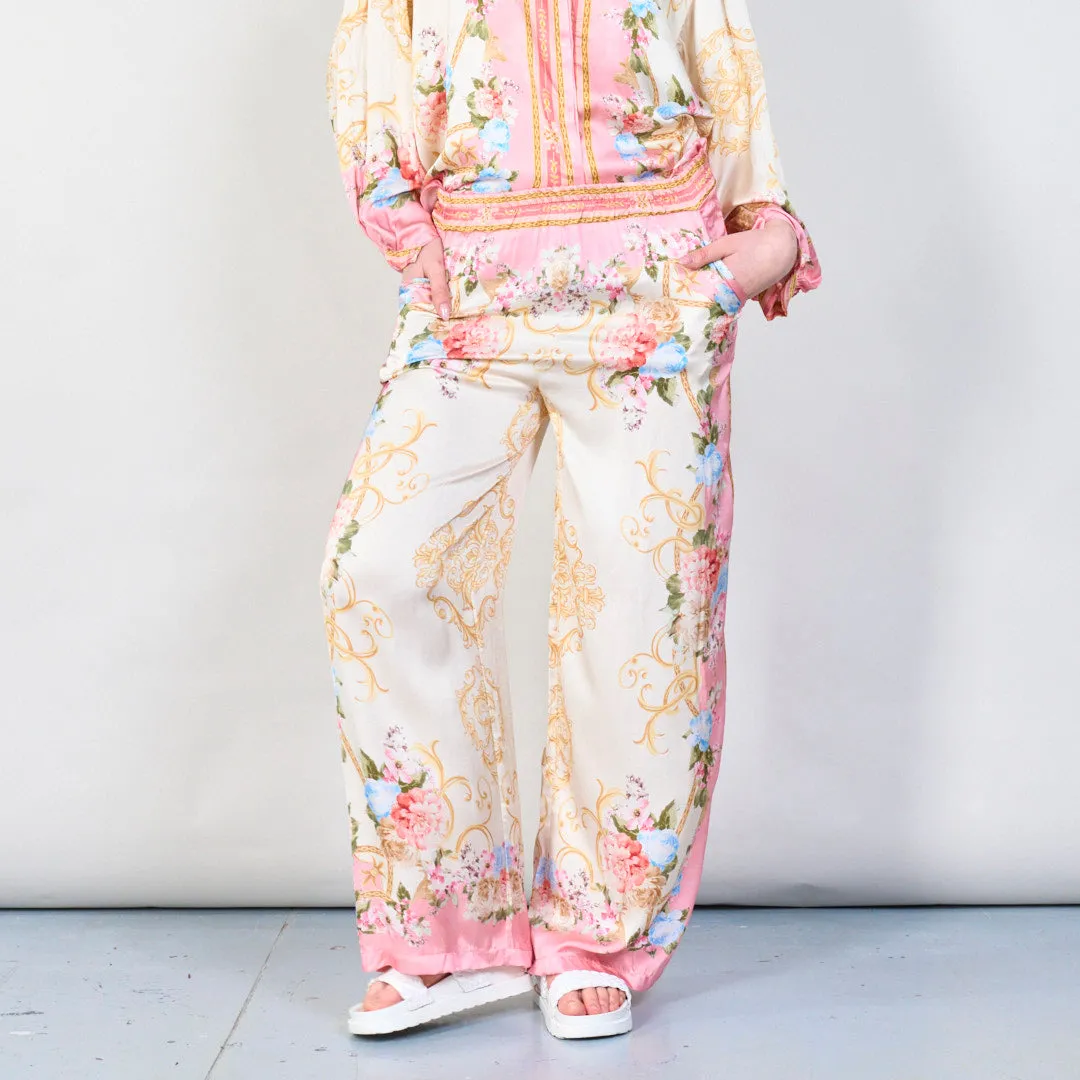 Vintage floral baroque print co-ord set wholesale