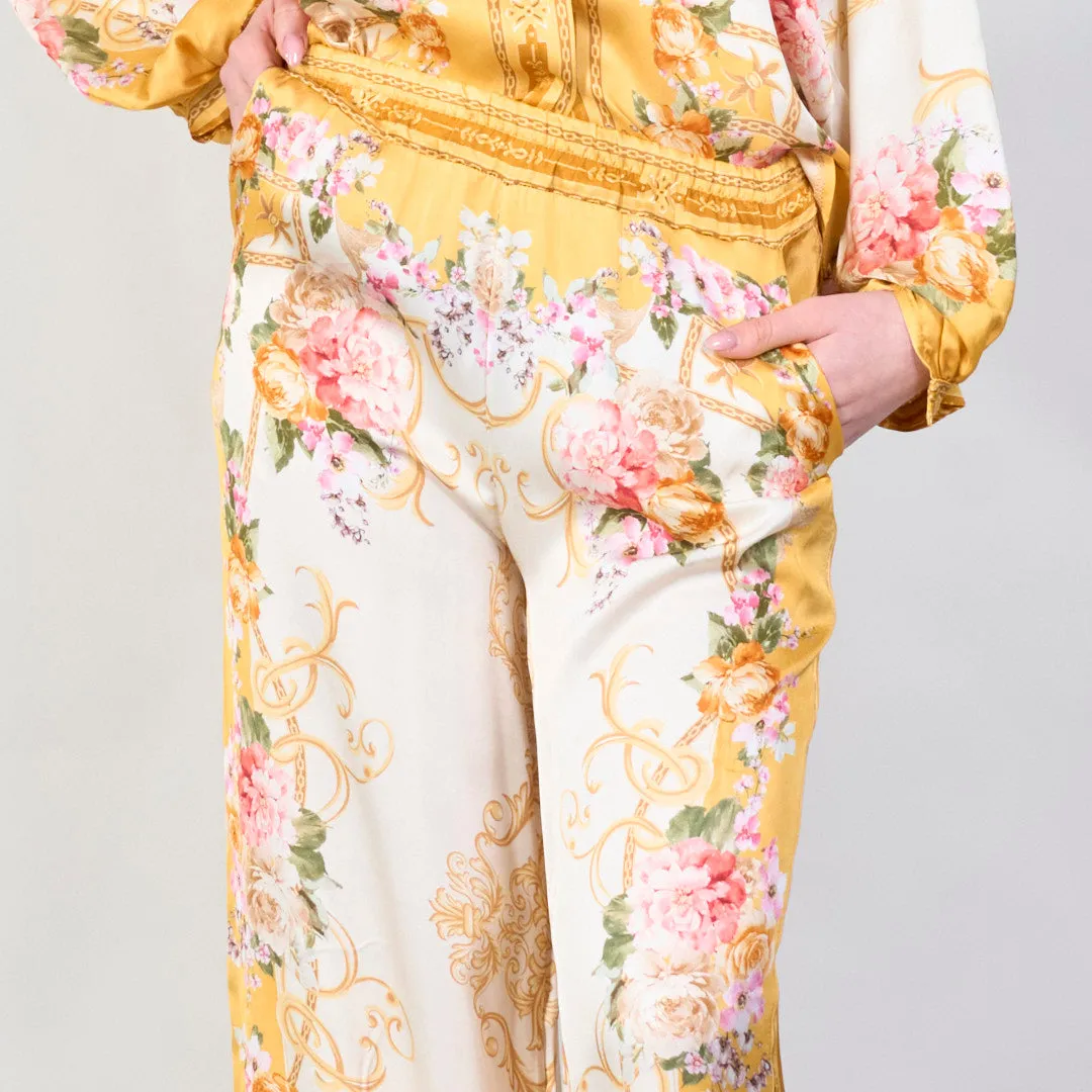 Vintage floral baroque print co-ord set wholesale