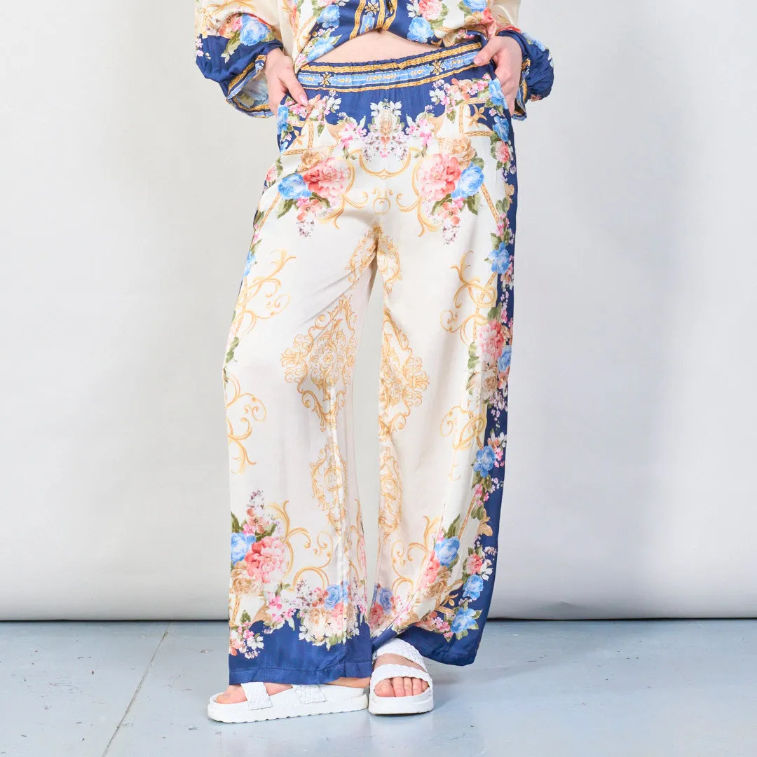 Vintage floral baroque print co-ord set wholesale