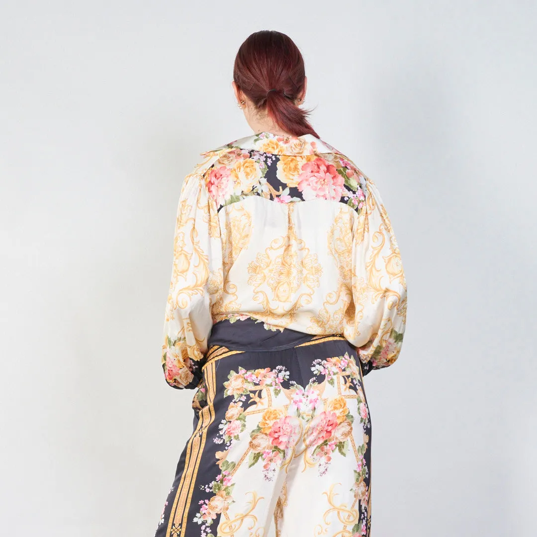 Vintage floral baroque print co-ord set wholesale