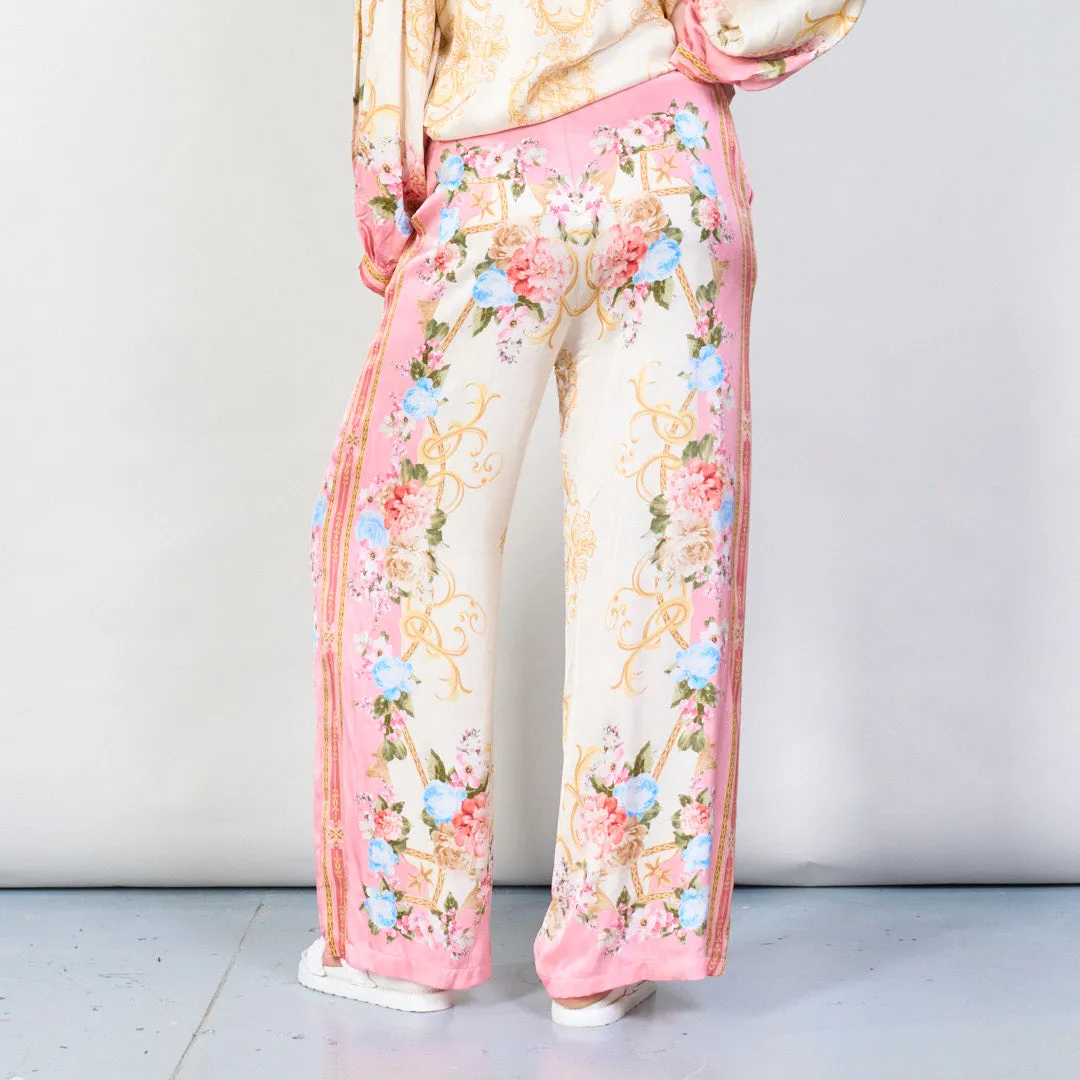 Vintage floral baroque print co-ord set wholesale