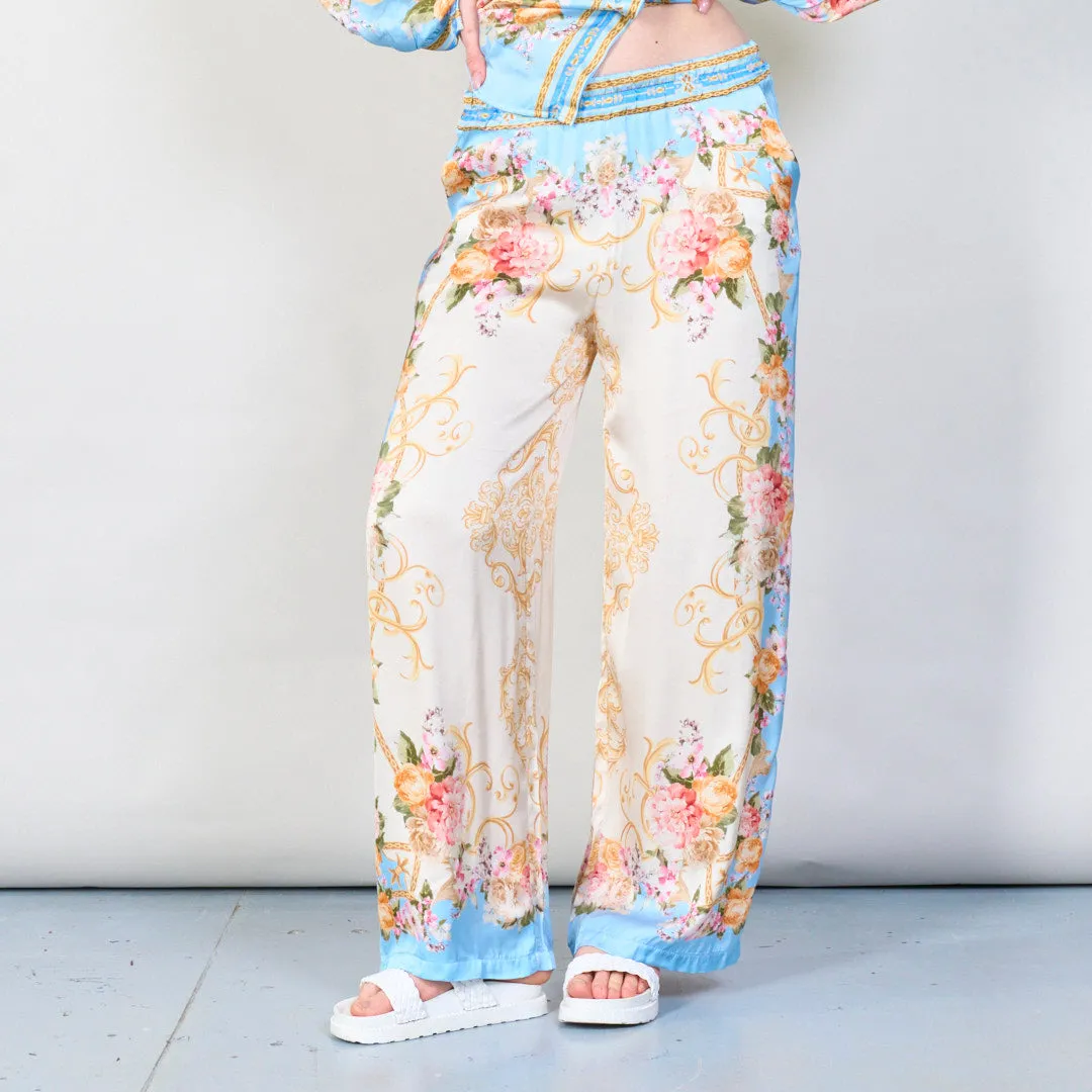 Vintage floral baroque print co-ord set wholesale