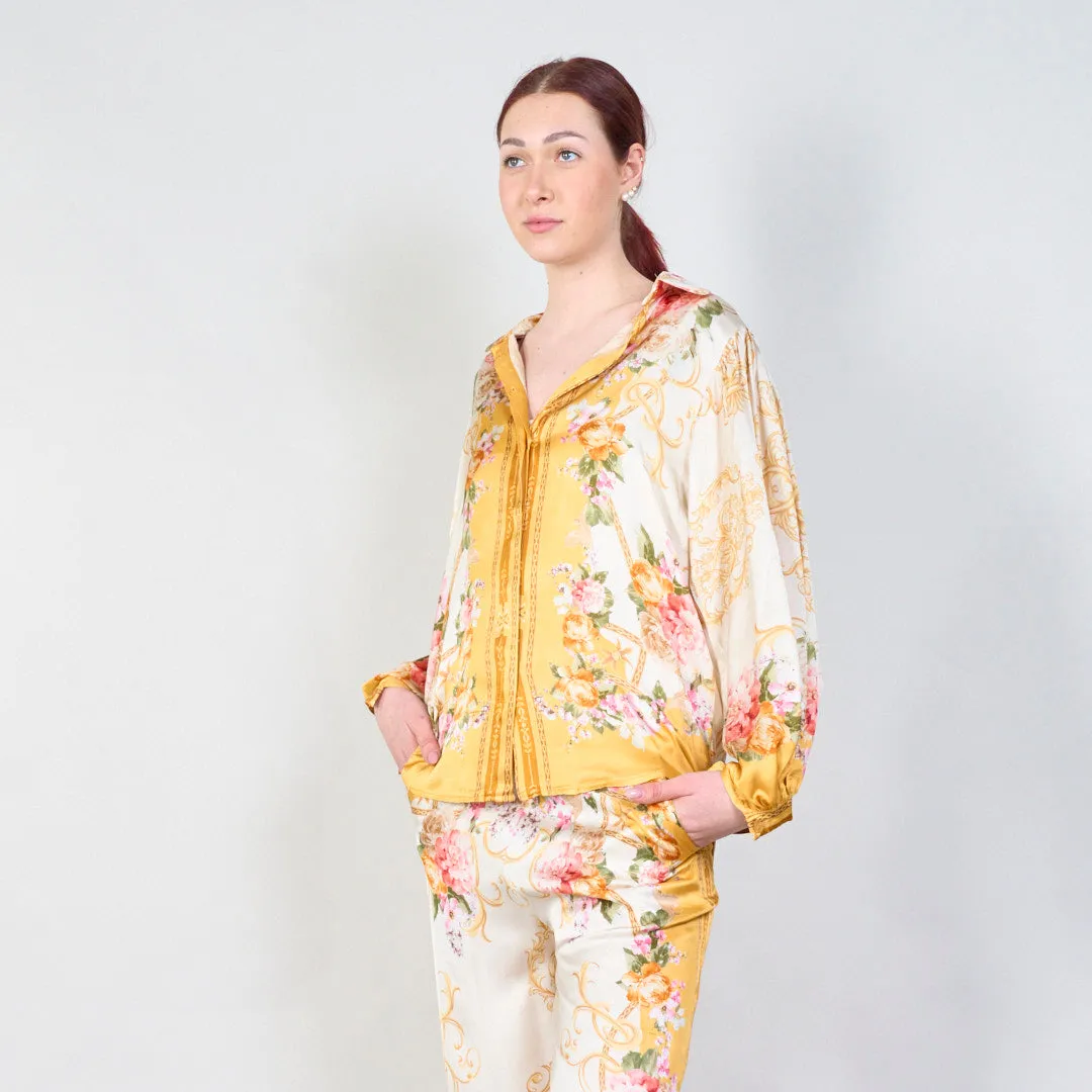 Vintage floral baroque print co-ord set wholesale
