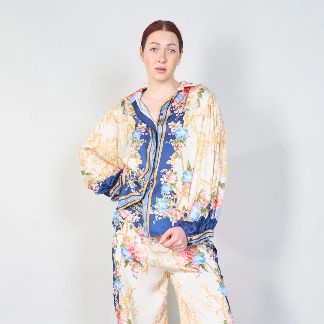 Vintage floral baroque print co-ord set wholesale