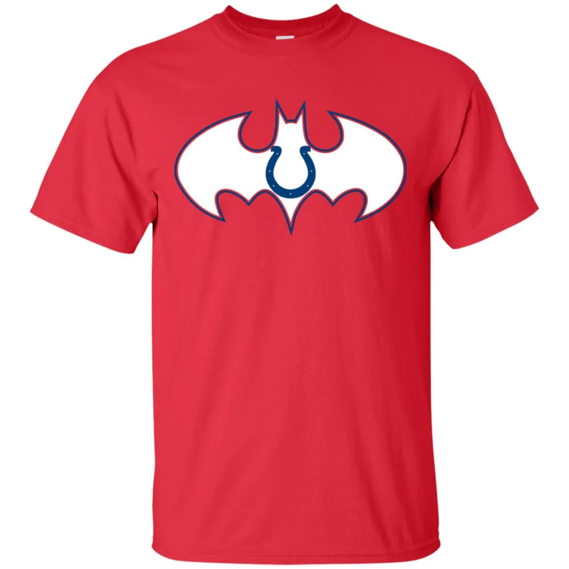 We Are The Indianapolis Colts Batman Nfl Mashup Men Cotton T-Shirt