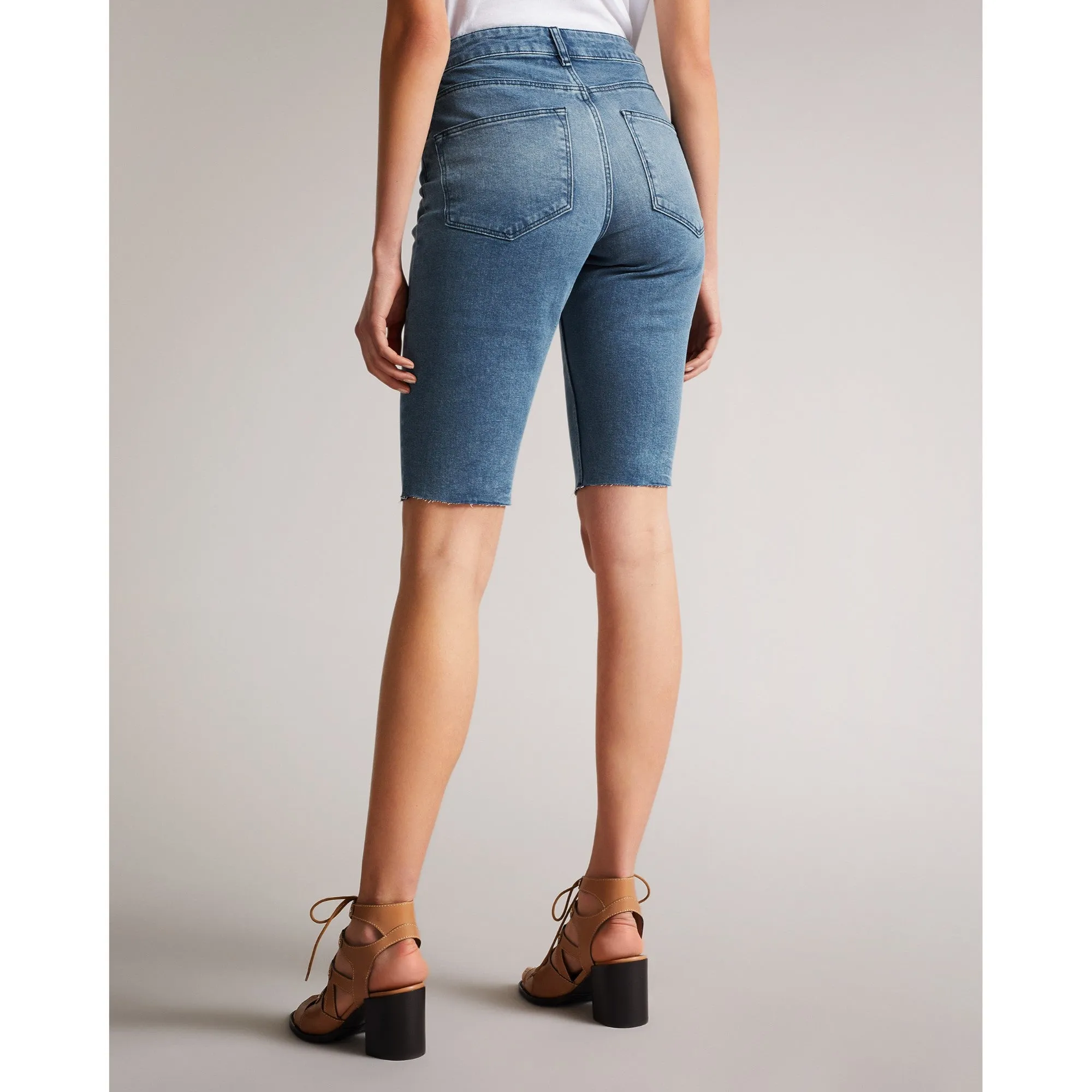 Women Wmp-Zithara-Denim Bermuda Short - Dk-Grey