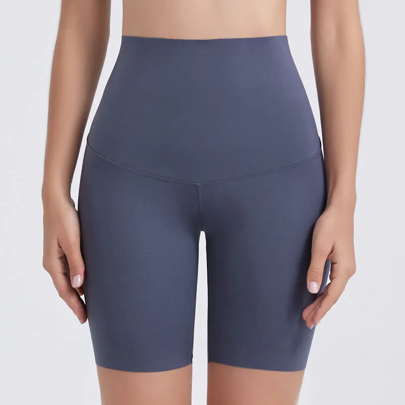 Women's High Waist Fitness Yoga Shorts Without Perspective