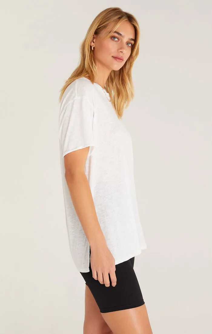 Z SUPPLY - REBEL OVERSIZED TEE WHITE